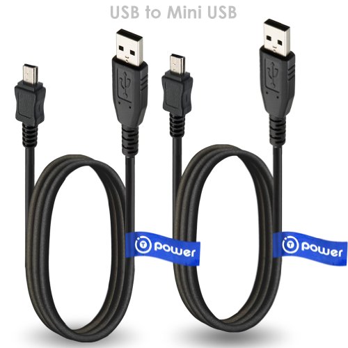 T POWER 2 x pcs USB Cable for Magellan Maestro Roadmate GPS Replacement Spare Power Cord Charging Sync Data Cable