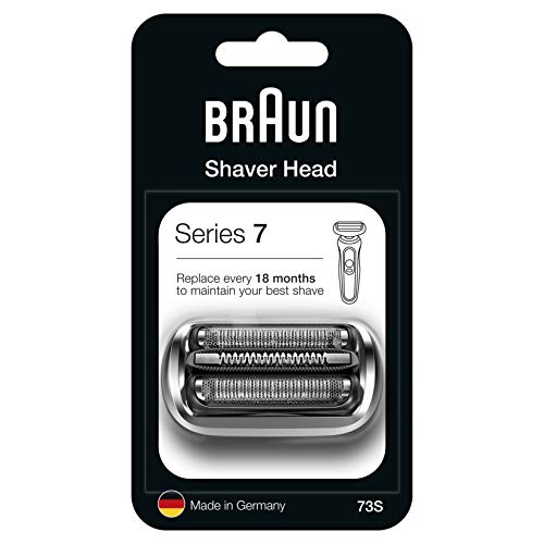 Braun Series 7 Electric Shaver Replacement Head, Easily Attach Your Shaver Head, Compatible with New Generation Series 7 Shavers, 73S, Silver