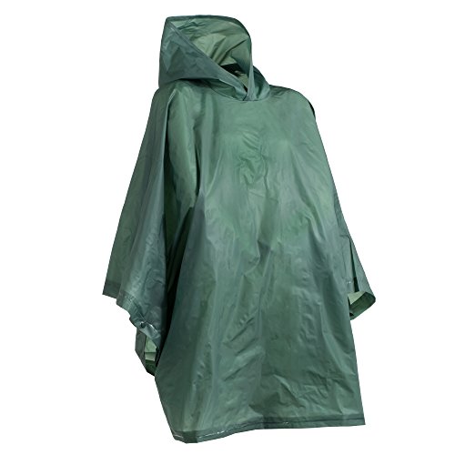 totes Rain Poncho, Hunter, Adult-One Size