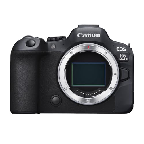 Canon EOS R6 Mark II - Full Frame Mirrorless Camera (Body Only) - Still & Video - 24.2MP, CMOS, Continuous Shooting - DIGIC X Image Processing - 6K Video Oversampling - Advanced Subject Detection