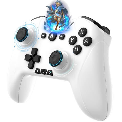 Wireless Controller for Windows PC/Android/Steam Deck/TV Box/Laptop,Bluetooth Controller Gamepad Support Programmable for Switch/Lite/OLED,Gaming Controller for iPhone, iPad, Mac,macOS and Apple TV