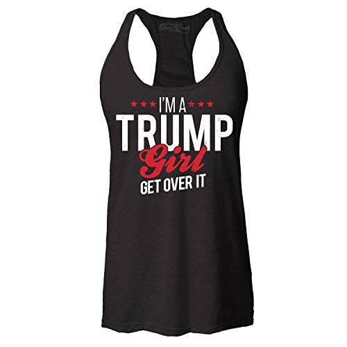 I'm A Trump Girl Get Over It! Women's Racerback Tank Top XX-LargeHeather Black