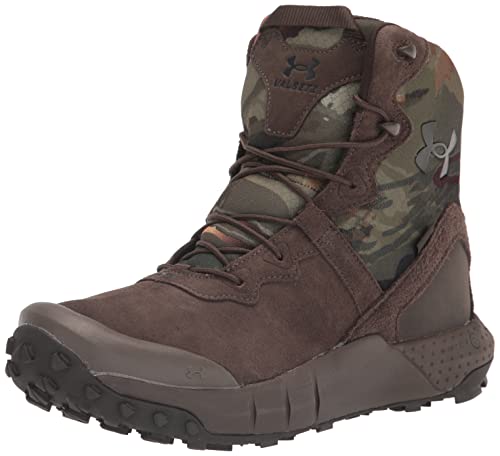 Under Armour Men's Military Grade Valsetz Reaper Waterproof, (100) Maverick Brown/UA Forest AS Camo/Cannon, 11, US