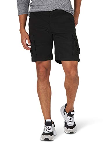 Lee Men's Extreme Motion Carolina Cargo Short, Black, 40