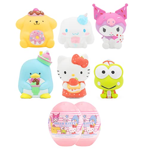 Hamee Sanrio Hello Kitty and Friends Cute Water Filled Surprise Capsule Squishy Toy [Series 2] [Birthday Gift Bag, Party Favor, Gift Basket Filler, Stress Relief Toy] – 2 Pc. (Mystery – Blind Capsule)