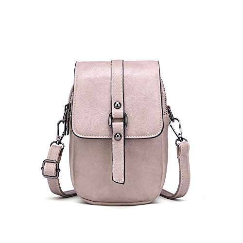 Women Vintage Crossbody Phone Bag, Small Messenger Shoulder Bag Cash Handbag Wallet Purse