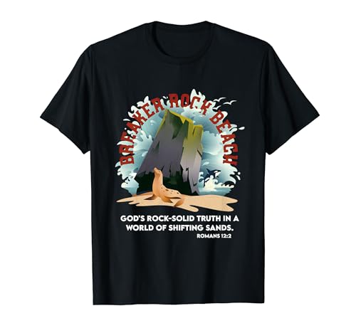 Breaker Rock Beach Gods Rock Solid Truth In A World VBS 2024 T-Shirt