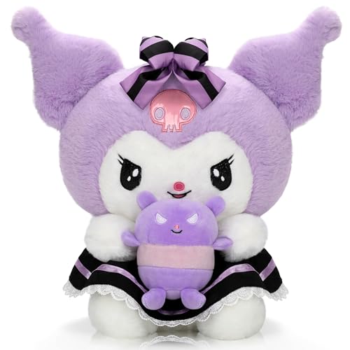 Yeeqoux 13.4 Inches Kurom-i Plush - Little Monster Plushie Japanese Anime Plush Pillow Kawaii Stuffed Animal Plush Party Favor Room Sofa Decor Gift for Boys Girls