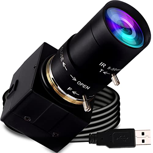 ELP 5-50mm Varifocal Lens 1080P USB Camera with H.264 High Definition Sony IMX323 Webcam for Android Linux Windows Industrial Video