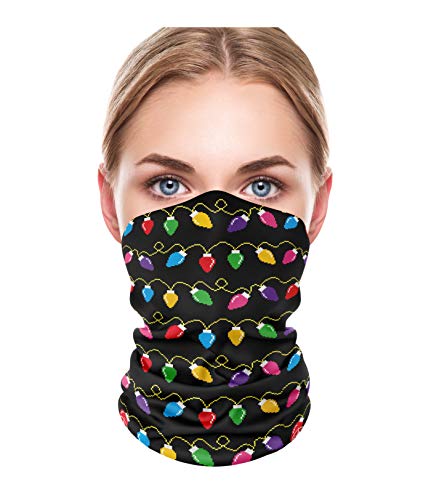 active1st Crazy Gators Neck Gaiter Face Mask Scarf Face Cover Gator | Christmas Collection | Fits Unisex Adults Size Medium/Large | MADE IN USA