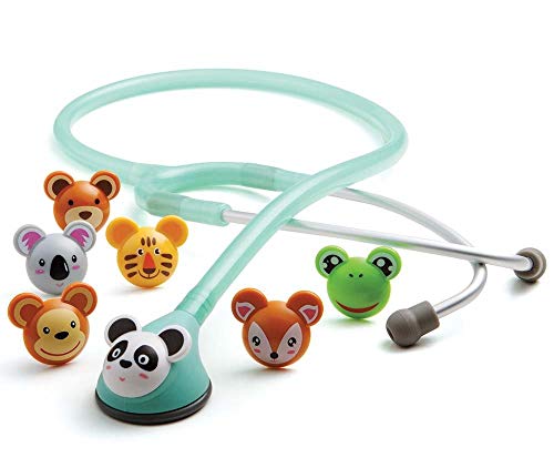 ADC 618SF Adscope Adimals Model 618 Pediatric Clinician Stethoscope With Tunable AFD Technology, Seafoam