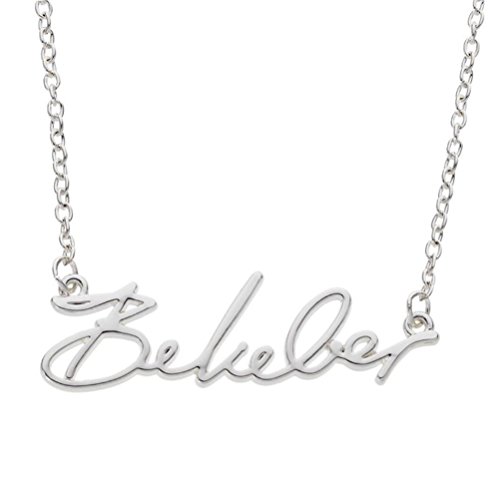 GIOIA Justin Bieber Belieber Script Necklace