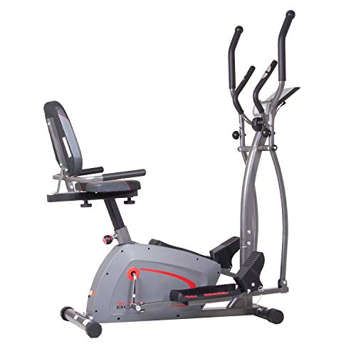 Trio Trainer All in One Elliptical, Upright Stationary, and Recumbent Exercise Bike Plus Seated and Sprint Road Bike Cycling BRT5350