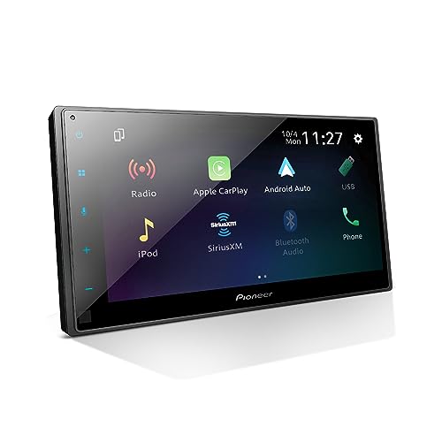 Pioneer DMH-W2770NEX Digital Multimedia Receiver With Wireless Apple CarPlay and Android Auto, 6.8' Capacitive Touchscreen, Double-DIN, Built-In Bluetooth and WiFi, Amazon Alexa via App