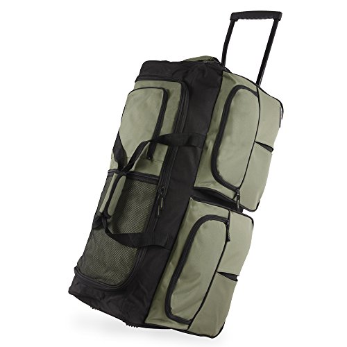 Pacific Coast Signature 30' Large Rolling Duffel Bag, Olive, One Size