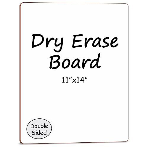 Scribbledo White Board Dry Erase Board 11'x14” Mini Double Sided Personal Whiteboard Board Dry Erase Lapboard Handheld Personal White Boards for Students Small Whiteboard Office Kitchen