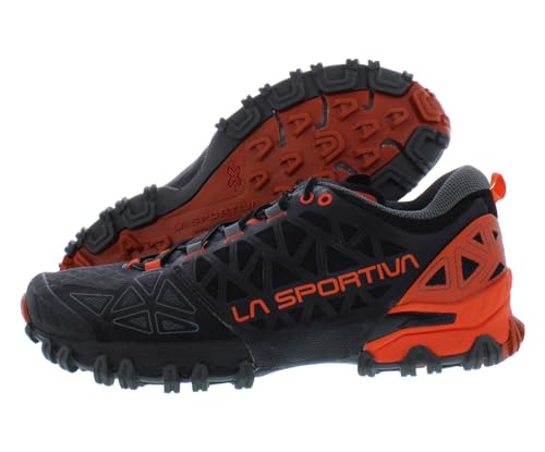 La Sportiva Bushido II Running Shoe - Men Carbon/Tangerine 42