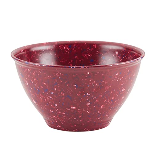 Rachael Ray Accessories Kitchen Pantryware Multi Purpose/Salad Serveware/Melamine Garbage Bowl, Burgundy Red