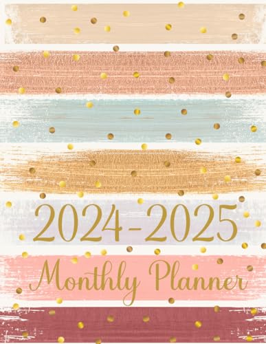 2024-2025 Monthly Planner: Two year Agenda Calendar with Holidays and Inspirational Quotes large organizer and Schedule 8.5x11