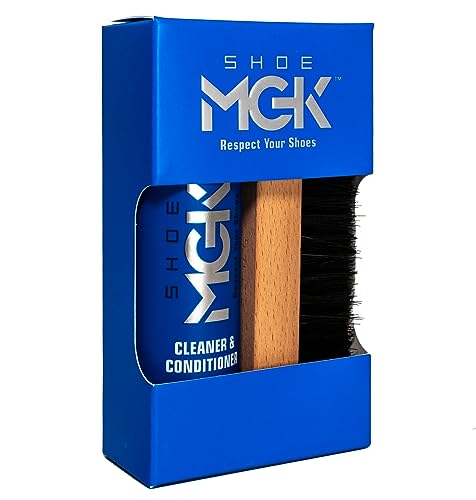 Shoe MGK Starter Shoe Cleaner Kit for White Shoes, Sneakers, Leather Shoes, Suede Shoes, and more - Shoe Cleaner & Conditioner with Brush