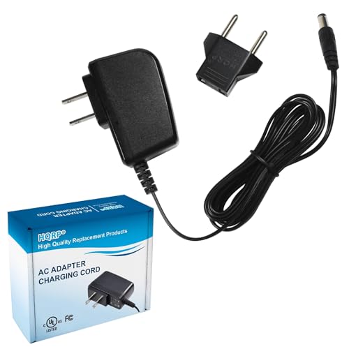HQRP AC Adapter Compatible with PW-CT-9V DA-1 DC Minimize Need to Change Batteries on Pedalboard and Other Devices Requiring 9V – 300mA Max Current – Tip-Negative, Sleeve-Positive Power Supply Cord