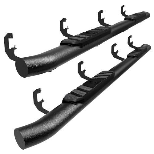 Tyger Auto 3.5' Rider Running Boards Compatible with 2019-2024 Chevy Silverado GMC Sierra 1500; 2020-2024 2500 3500HD | Crew Cab | TG-SS2C35068 | Side Step Rail Nerf Bars