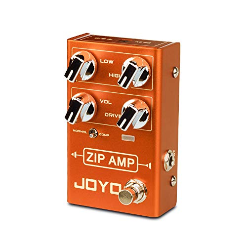 JOYO Overdrive Pedal R Series OD Pedal Rock Compression Tone with Gain COMP for Electric Guitar Effect (ZIP AMP R-04)