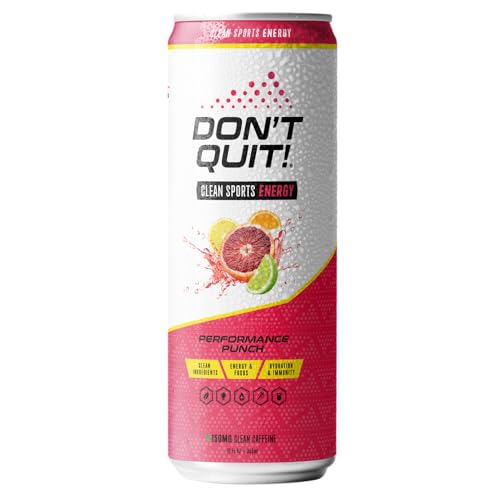 DON'T QUIT Clean Sports ENERGY (Performance Punch) - clean ingredients, hydration, natural caffeine, coconut, Cognizin Citicoline