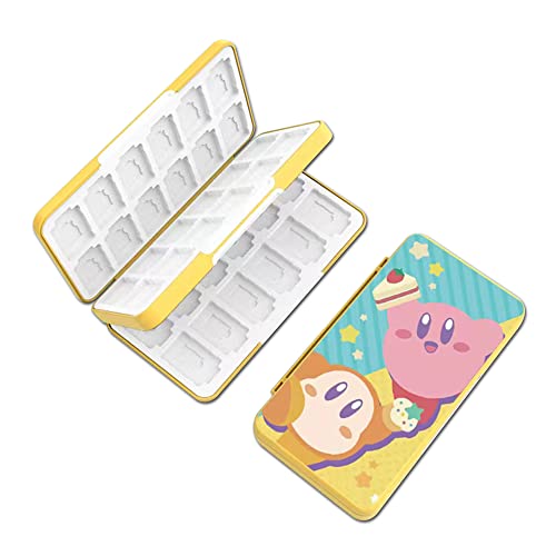 PERFECTSIGHT 48 Switch Game Card Case for Nintendo Switch OLED, Switch Lite, Cute 48 Game Holder Cartridge Case for Game Cards and SD Cards, Kawaii Portable Compact Storage Case Box, KB WaddleDee