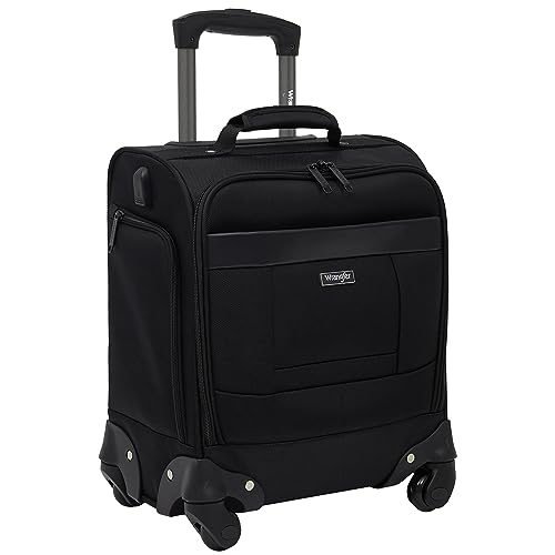 Wrangler 15' Underseat Spinner Carry-On Luggage, Black