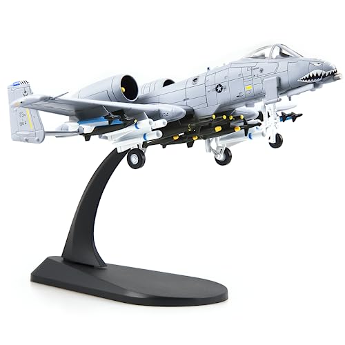 Lose Fun Park 1:100 A-10 Thunderbolt-II Warthog Diecast Airplane Model Metal Fighter Military Planes Model Airplane for Collection