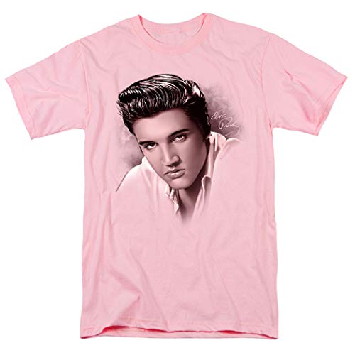 Elvis Presley King of Rock and Roll Music The Stare T Shirt & Stickers (X-Large)