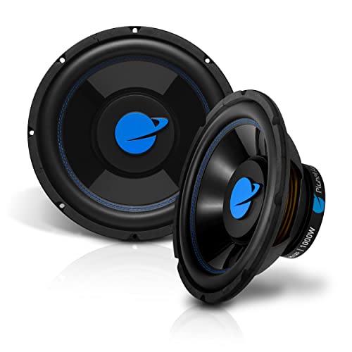 Planet Audio PL12S Pulse Series 12 Inch Car Audio Subwoofer - 1000 Watts Max, Single 4 Ohm Voice Coil, Sold Individually, for Truck, Boxes and Enclosures, Use with Amplifier