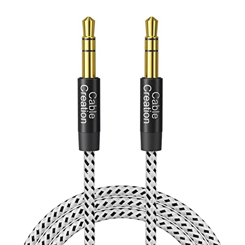 CableCreation Aux Cord (3FT/0.9M), 3.5mm Audio Cable Aux to Aux Cable 1/8 Auxiliary Stereo Audio Cable Male to Male for Car Headphones,Speaker, Tablets,Laptops,Android,Smart Phones, Black