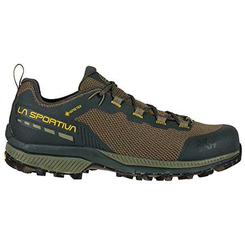 La Sportiva Mens TX Hike GTX Hiking Shoes, Charcoal/Moss, 12.5