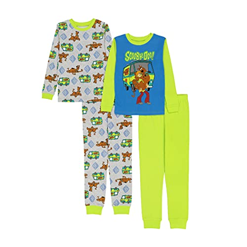 Scooby Doo Boys' Snug Fit Cotton Pajamas, Scooby Break, 8