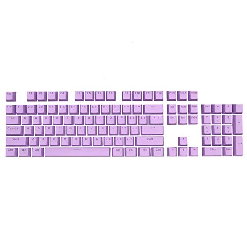 Heave 104Pcs Keycaps Set,PBT Keycaps Double Shot Backlight Keycaps for MX Mechanical Gaming Keyboard Replacement Key Cap(Only Including Keycaps) Purple
