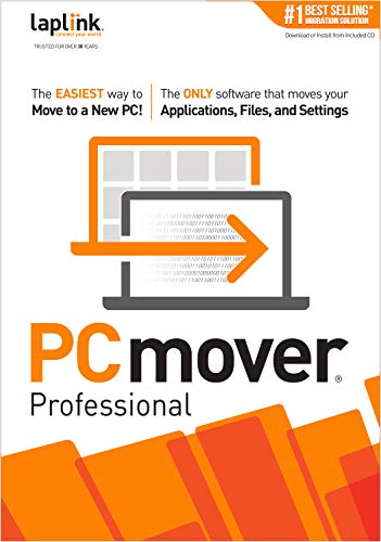 Laplink PCmover Professional | Instant Download | 2 Use | Moves Applications, Files, and Settings to Your New PC