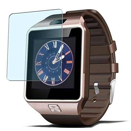 Puccy 3 Pack Anti Blue Light Screen Protector Film, Compatible with WJPILIS/CNPGD/Singe/Newbud/Padgene DZ09 1.54' SmartWatch TPU Guard （ Not Tempered Glass Protectors ） New