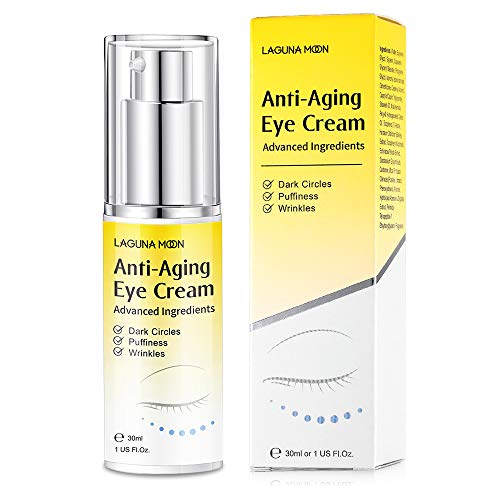 Lagunamoon Advanced Repair Eye Cream - Anti-Aging, Natural, Under Eye Cream - Hyaluronic Acid for Dark Circles, Puffiness, Fine Lines, Wrinkles - for All Skin Types (30mL / 1 Fl Oz)