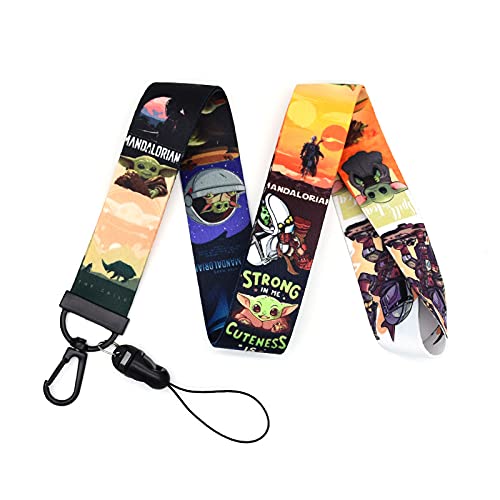Jupswan Neck Lanyard for Keys ID Badges Cute Kawaii Funny Cartoon Fashion Key Chain Card Lanyards for Women Men Guys Girl Boys Kids Teachers The Office Keychains GS200