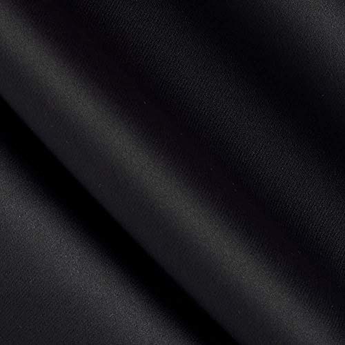 Blackout Drapery Fabric Color: Black, 3 Pass Blackout Fabric, Blackout 99% of Light, 56' Wide, Sold by The Yard