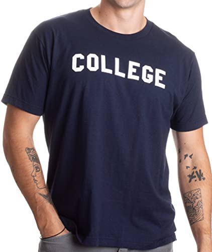 COLLEGE TEE SHIRT Adult Unisex T-shirt / As seen on Belushi in Animal House Medium