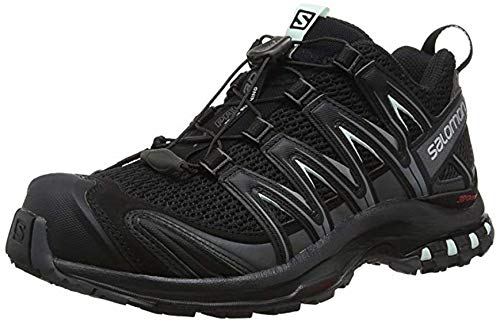 Salomon Women's XA Pro 3D Trail Running Shoes, Black/Magnet/Fair Aqua, 9.5 M US