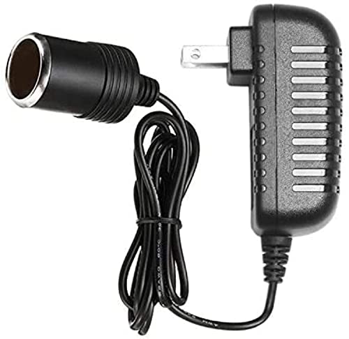 Yelesley AC to DC Converter 2A 24W Car Cigarette Lighter Socket 110-240V to 12V AC/DC Power Adapter Black