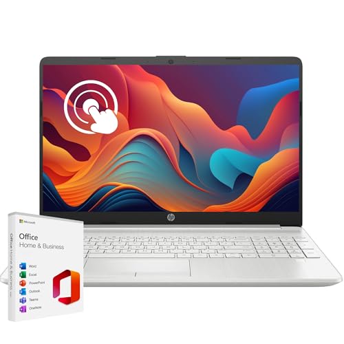 HP Newest Pavilion 15.6' HD Touchscreen Laptop with Microsoft Office Lifetime License, 16GB RAM, 512GB SSD Storage (256GB PCIe with 256GB P500 External SSD), Intel 6-Core i3 Processor, HDMI, Win 11