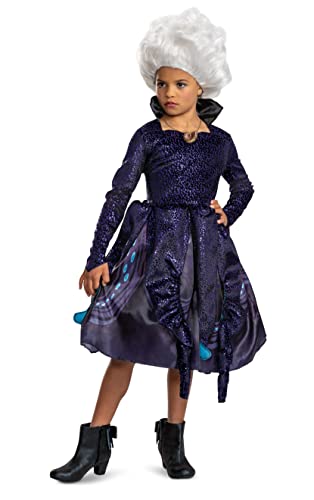 Ursula Costume for Kids, Deluxe Official Disney The Little Mermaid Live Action Costume with Accessories, Child Size Small (4-6x)