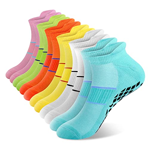 Wander G Non Slip Pilates Socks with Grips for Yoga, Barre, Ballet, Grip Exercise Socks for Women and Men