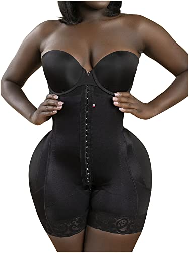 Snatched Body Stage 3 Faja Post Surgery Shapewear Bodysuit for Women Tummy Control Black Size: M