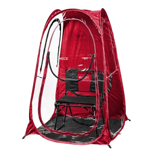 WeatherPod 1-Person Pod with Tapered Sides – The Original, Patented Weather Pod – Highly Water, Wind & Weather Resistant Pop-up Tent – Lightweight, Easy Open & Close – Red